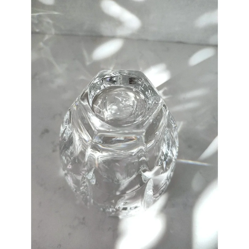 Holiday Ornament Holly‎ Leaves & Berries Design Crystal Lead Cup